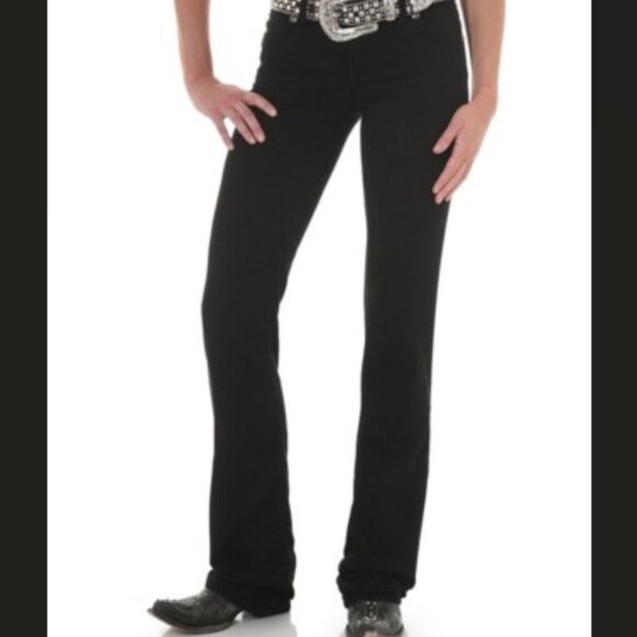 Wrangler Women's Black Boot Cut Jeans- Good for Riding Horses or Daily Use - Picture 1 of 5